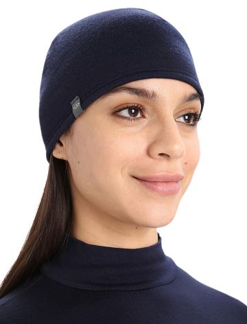 Icebreaker Unisex Merino Pocket Beanie Férfi Kalap Olivazöld Sötétkék | HU 1101UZGT